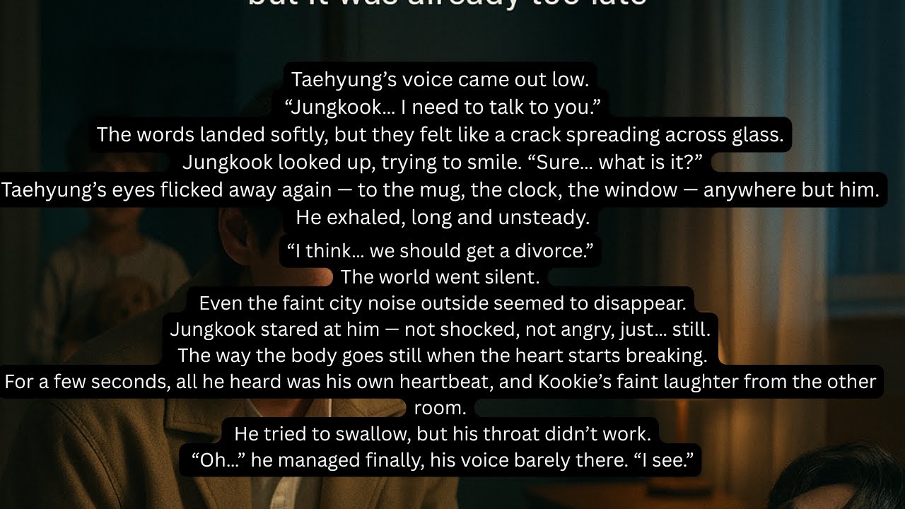 HIS Husband Want Divorce Not Knowing HE Has Last stage Cancer 💔 The Last Three Months TAEKOOKONESHOT