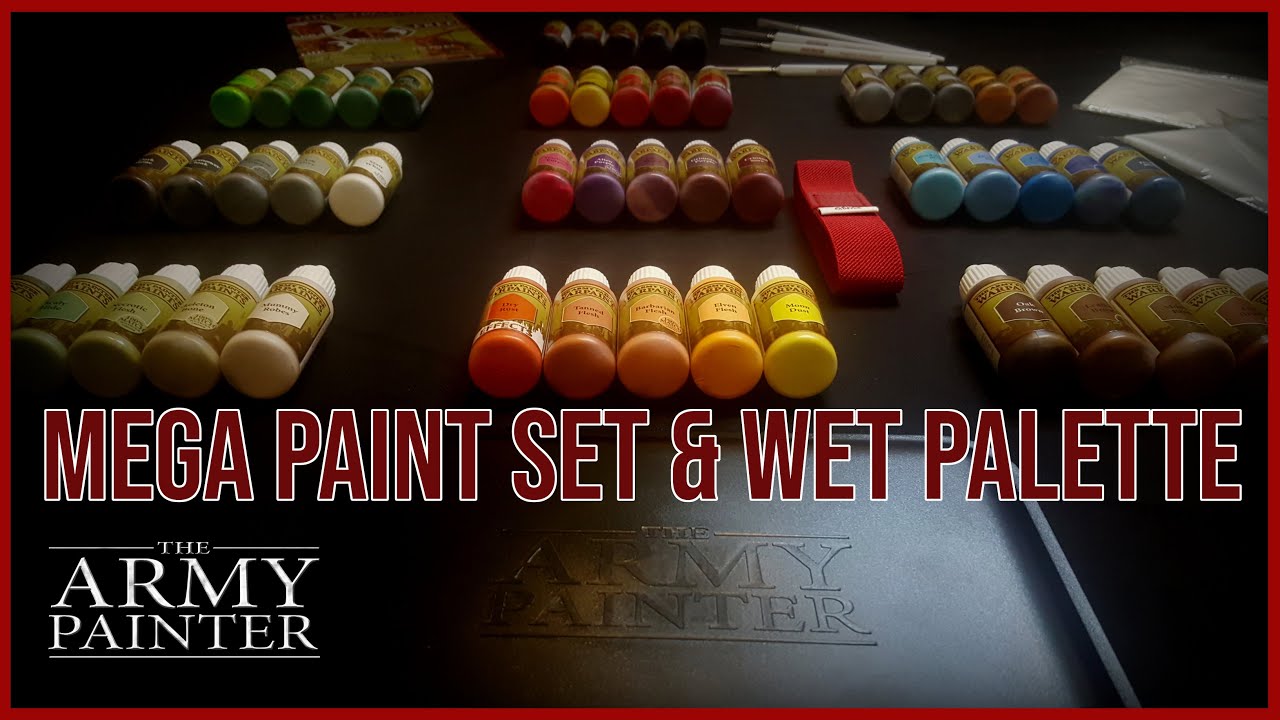 A Look at the Mega Paint Set & Wet Palette from The Army Painter - Starter Paint Setup