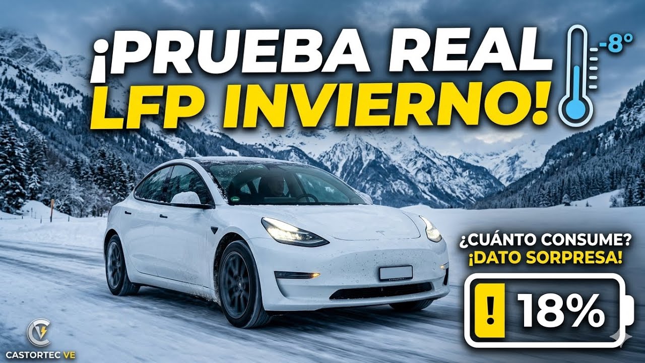 Prueba Real de Uso del Model 3 LFP en Invierno