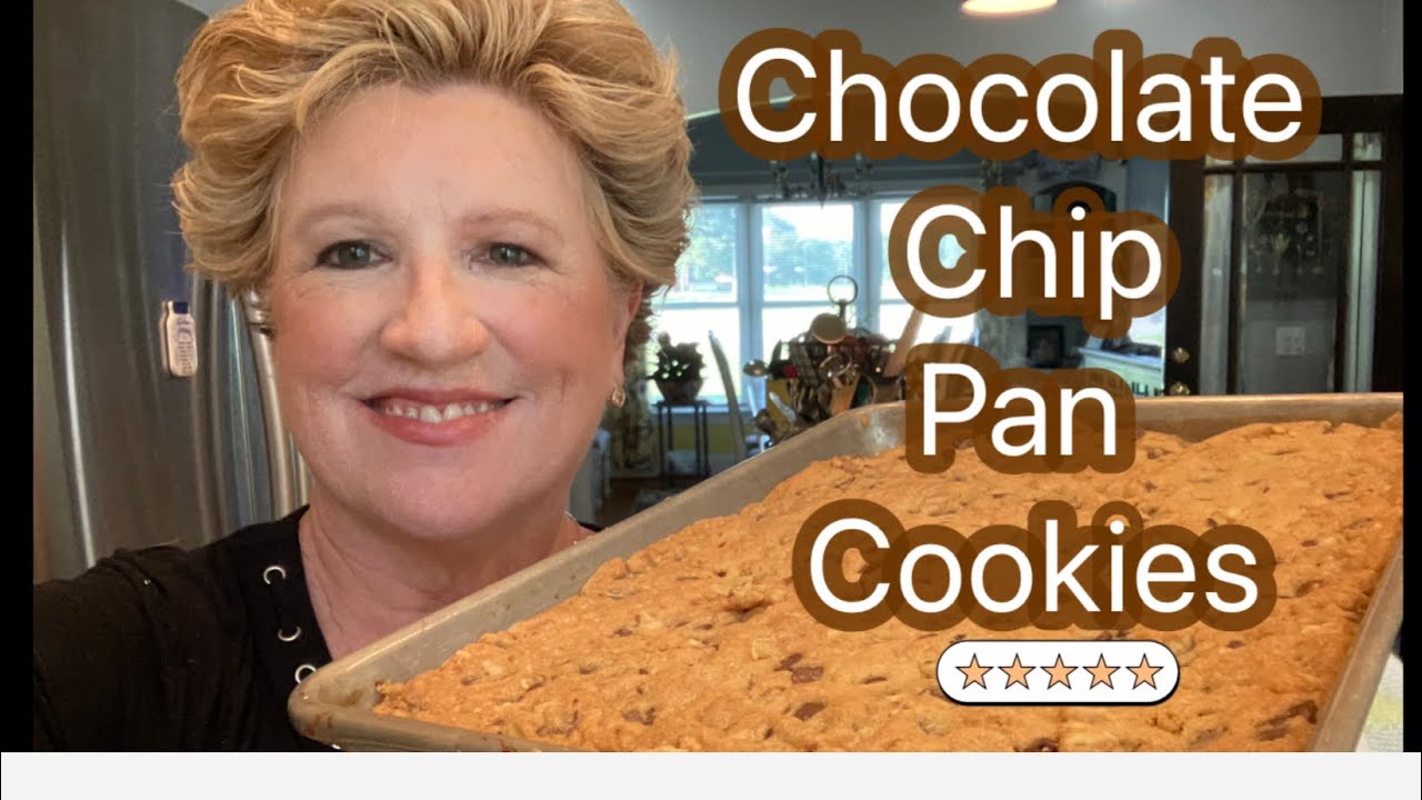 Chocolate Chip Pan Cookie ! Homemade Easy & Simple