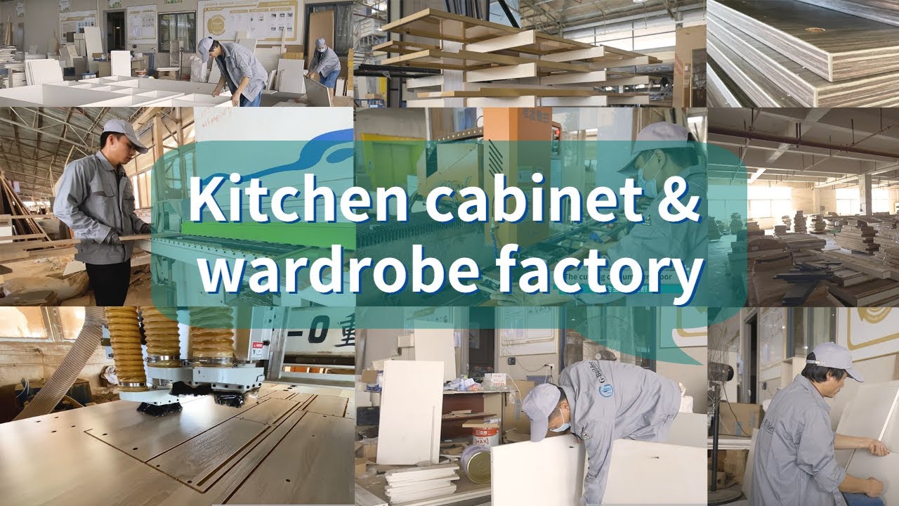 Kitchen Cabinet Manufacturer in China | Top Kitchen Cabinet Factory|Wardrobe making line tour|