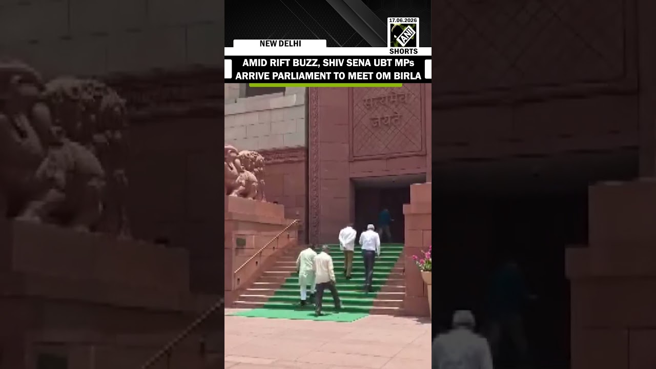 Amid rift buzz, Shiv Sena UBT MPs Arvind Sawant, Anil Desai arrive Parliament to meet Om Birla