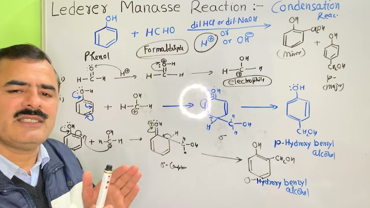Lederer Manasse Reaction || Phenol Formaldehyde Reaction || BSc 