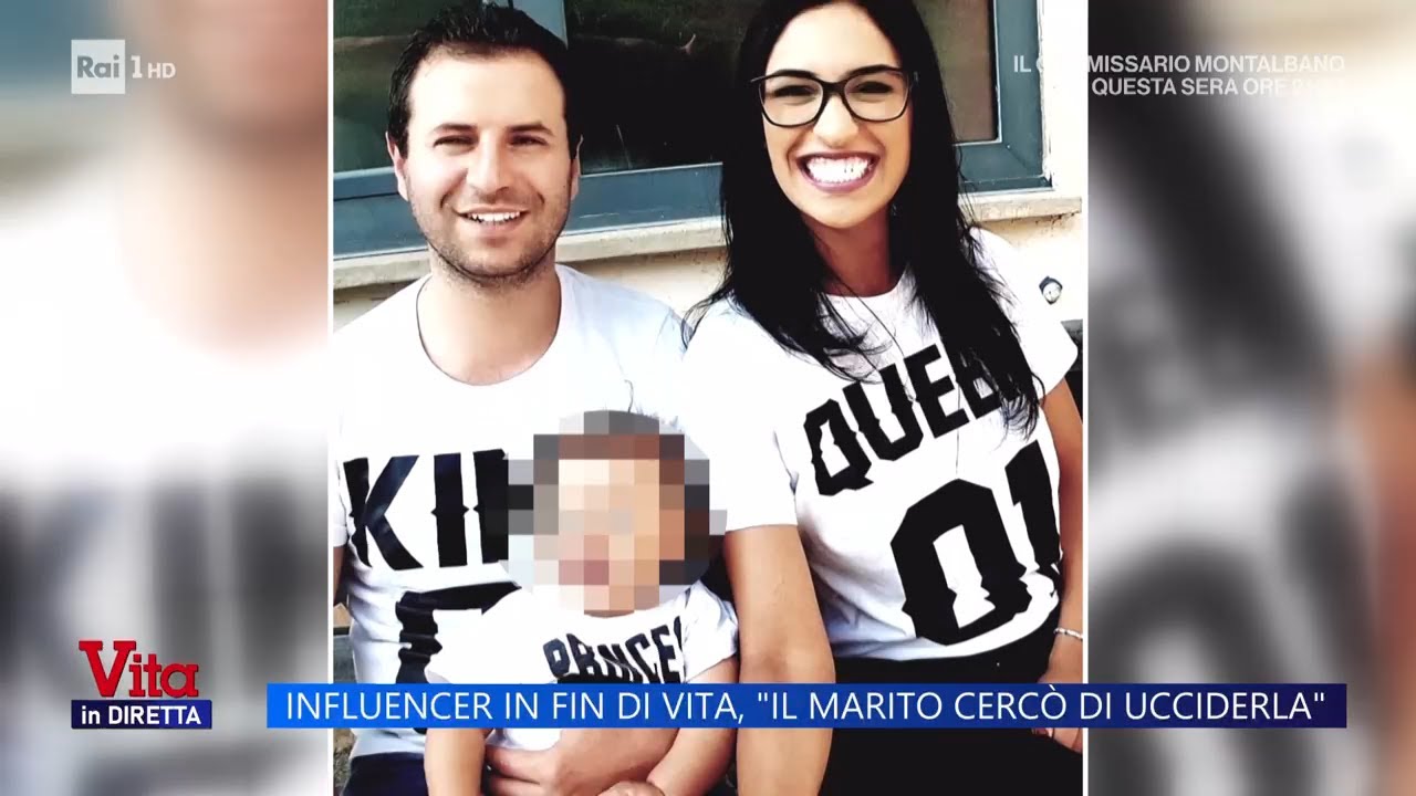 Influencer in fin di vita, marito accusato di tentato omicidio - Vita in Diretta 08/10/2025