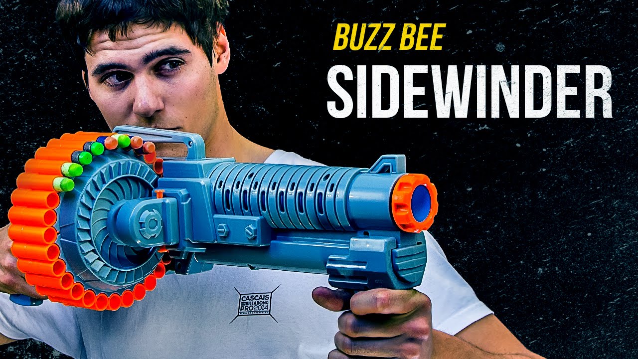 Buzz Bee Sidewinder - szybszy niż Nerf Rampage? - recenzja nerfoteka.pl