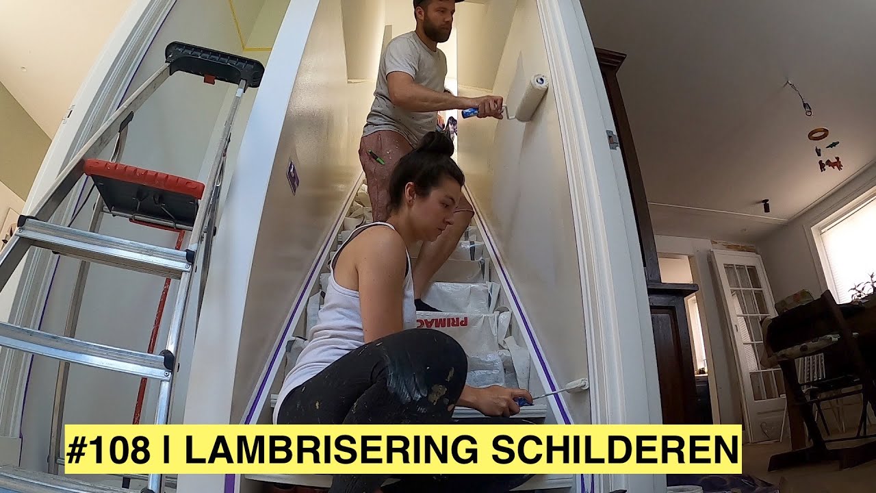LAMBRISERING SCHILDEREN TRAP (HAL) | Waar blijft de woonkamer? | KLUSVROUW #108