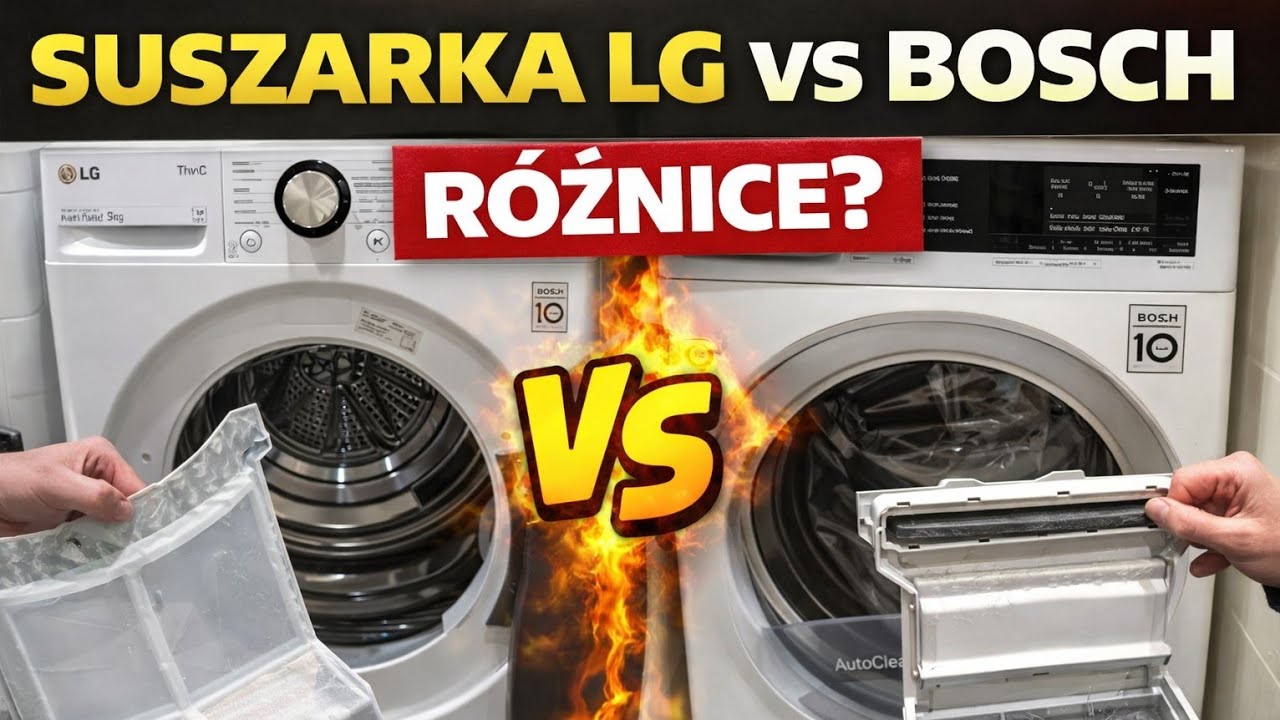 Suszarka LG RC90V9AV2Q vs Bosch WTX87KH0PL podstawowe różnice i podobieństwa