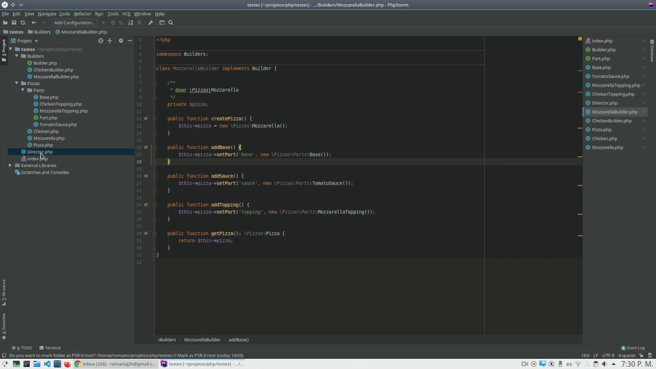 Builder Design Pattern in PHP