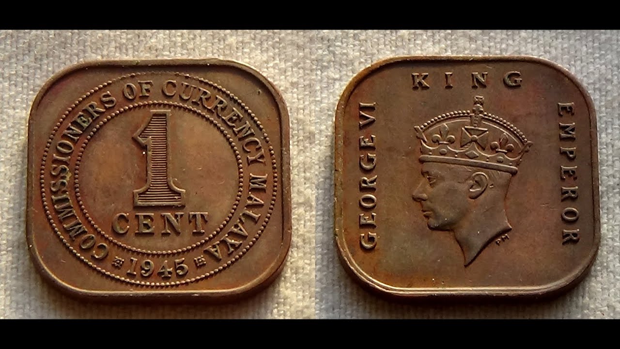 1 Cent (George VI small type)  Malaya 1945 | BRITISH MALAYSIA