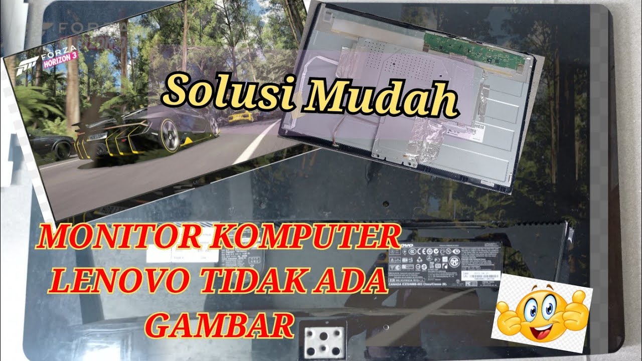 MONITOR KOMPUTER LENOVO MATI / TIDAK ADA TAMPILAN (gambar) #by junior repair