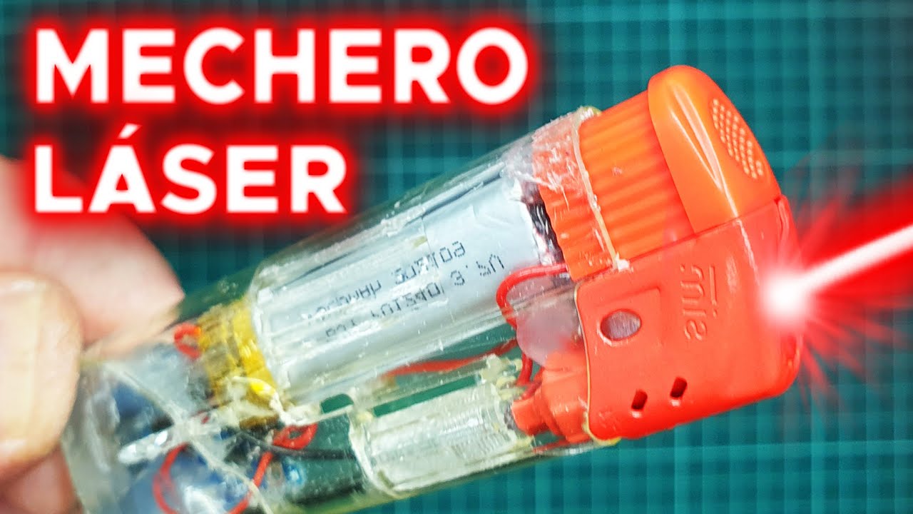 💥Como hacer un encendedor LASER POTENTE🔥 quema y graba, invento casero DIY