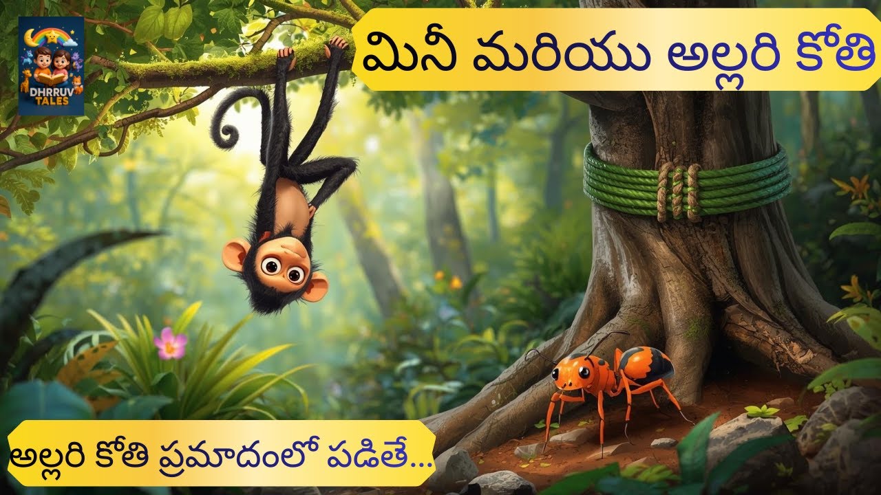 మినీ మరియు అల్లరి కోతి | తెలివైన చీమ కథ