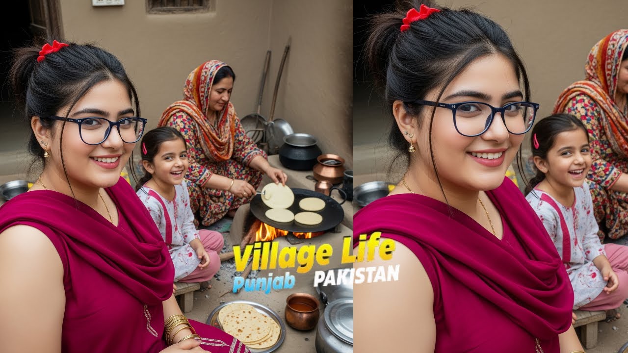Cute Pakistani Woman Funny Village Moment | Donkey Scene | Google veo3