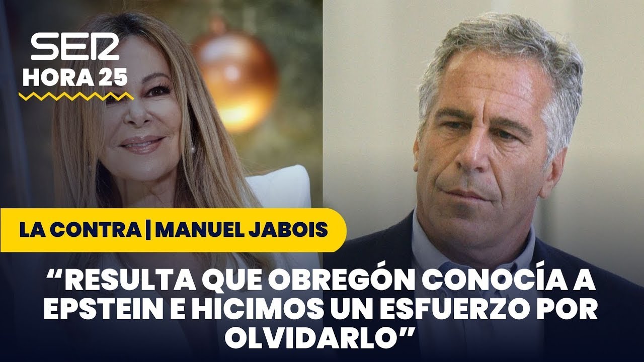 Manuel Jabois: "Ana Obregón contó que conocía a Epstein y todos hicimos un esfuerzo por olvidarlo"