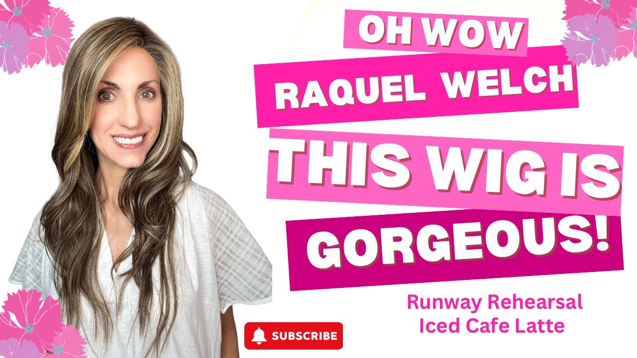 Gorgeous NEW Raquel Welch RUNWAY REHEARSAL Iced Cafe Latte Wig Review!