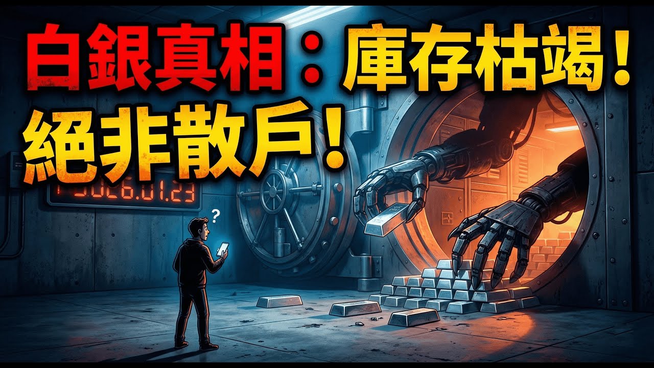 別被媒體騙了！白銀庫存枯竭的真相，這一次根本不是散戶在買 #白銀 #黃金 #貴金屬 #經濟危機 #投資策略