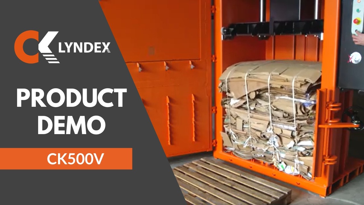 CK500V – cardboard baler – mill size baler