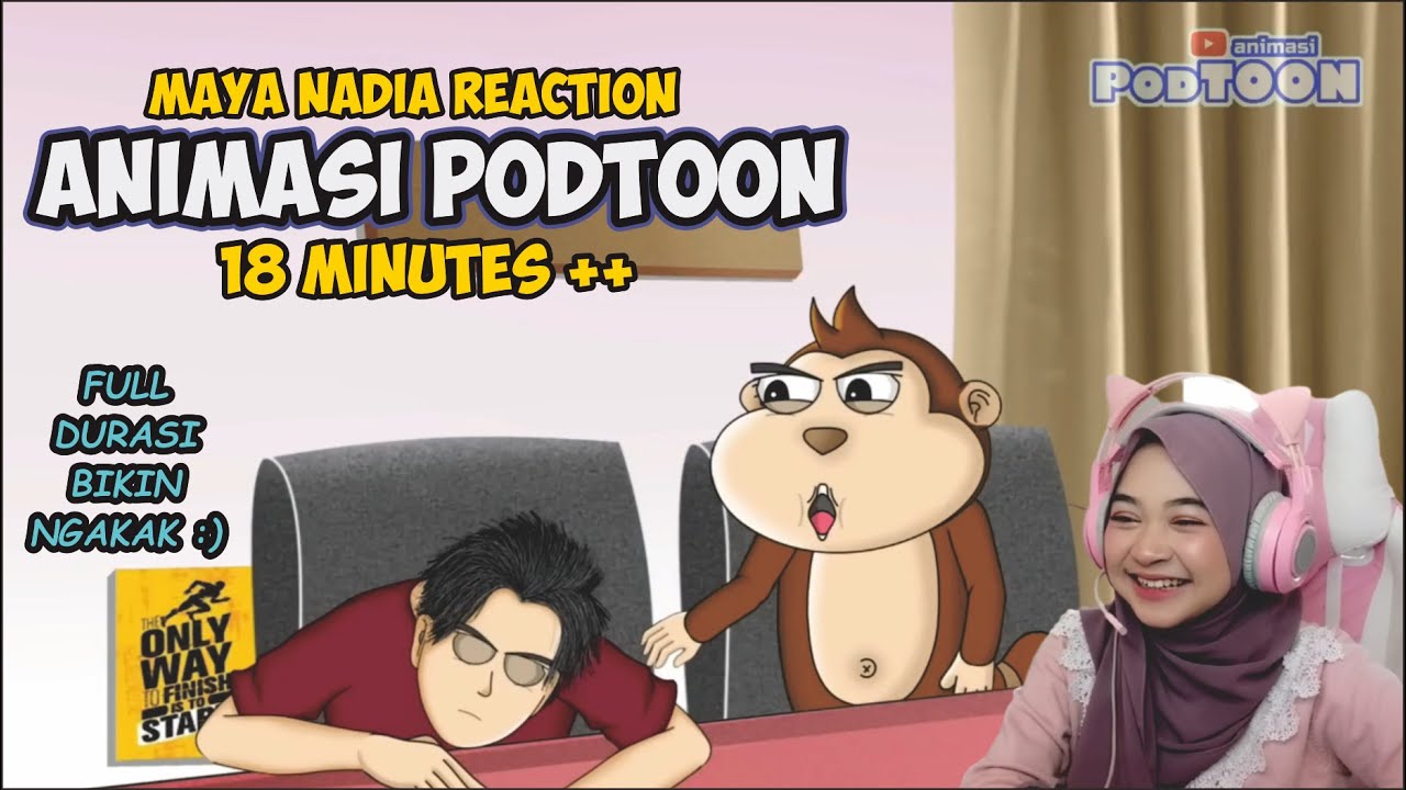 Ngakak Banget Liat Meraka - Full Durasi Reaction Animasi PODTOON