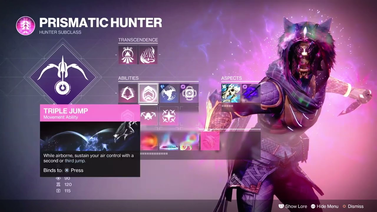 The best Prismatic Hunter Build in Destiny 2.