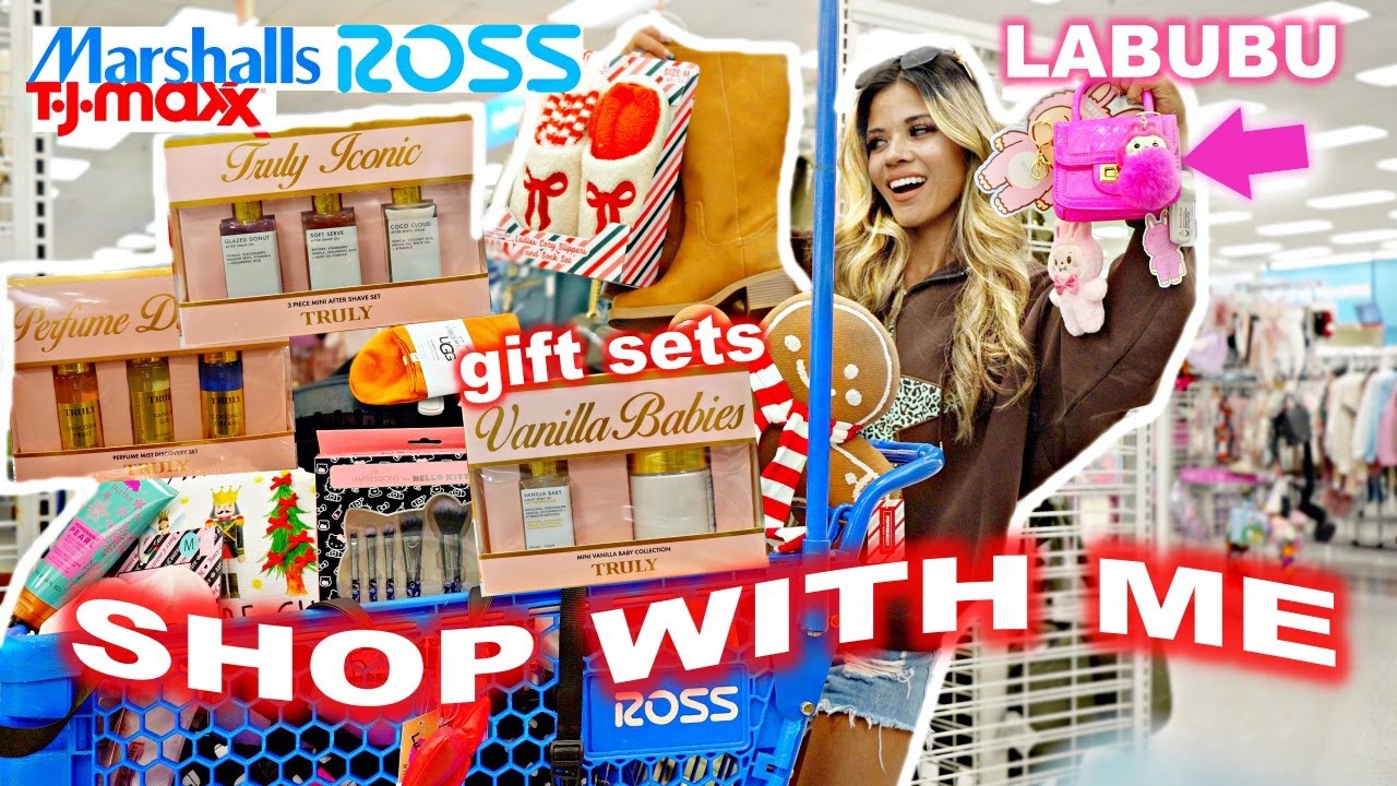 EARLY CHRISTMAS SHOPPING AT ROSS, TJMAXX & MARSHALLS! (We Bought GIFT SETS For LESS!)