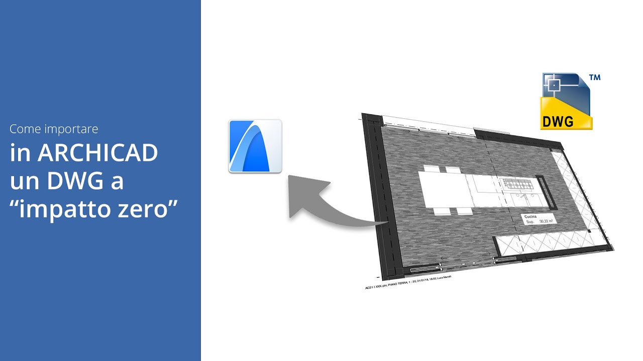 Come importare in Archicad un DWG a impatto zero