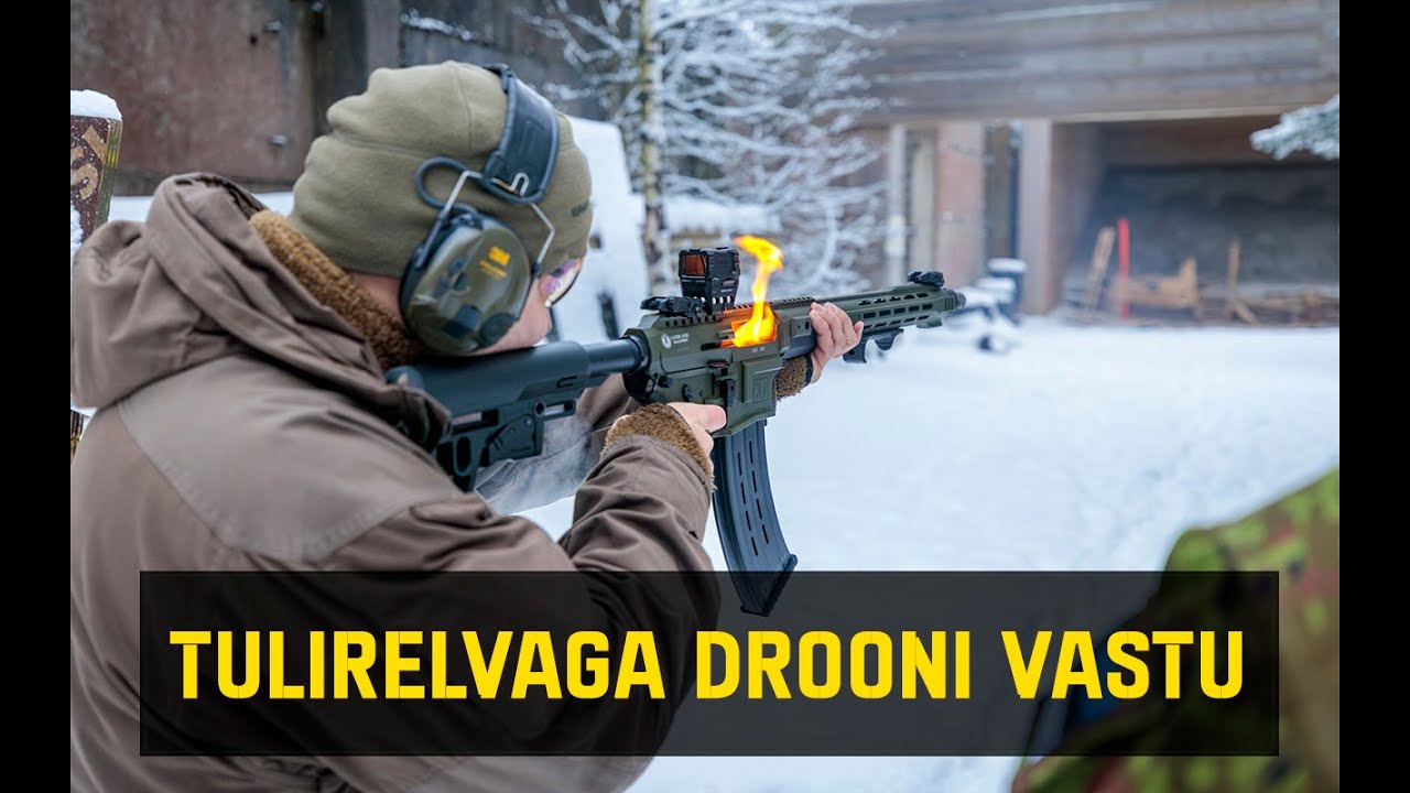 Väljaõpe - Tulirelvaga drooni vastu