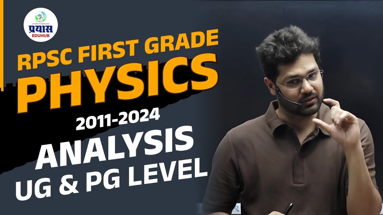 UG & PG Level : 2011-2024 Analysis | RPSC 1st Grade Physics 