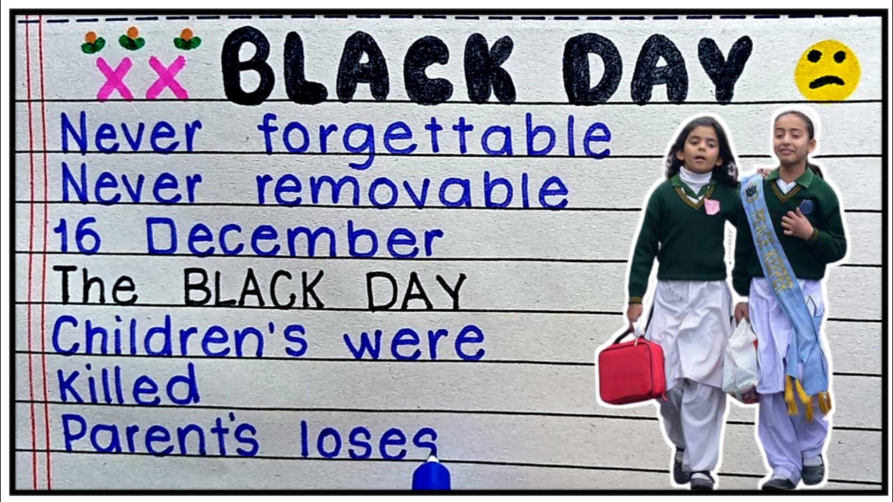 Black Day speech in English | 16 December speech | Speech on black day | Army Public School Peshawar