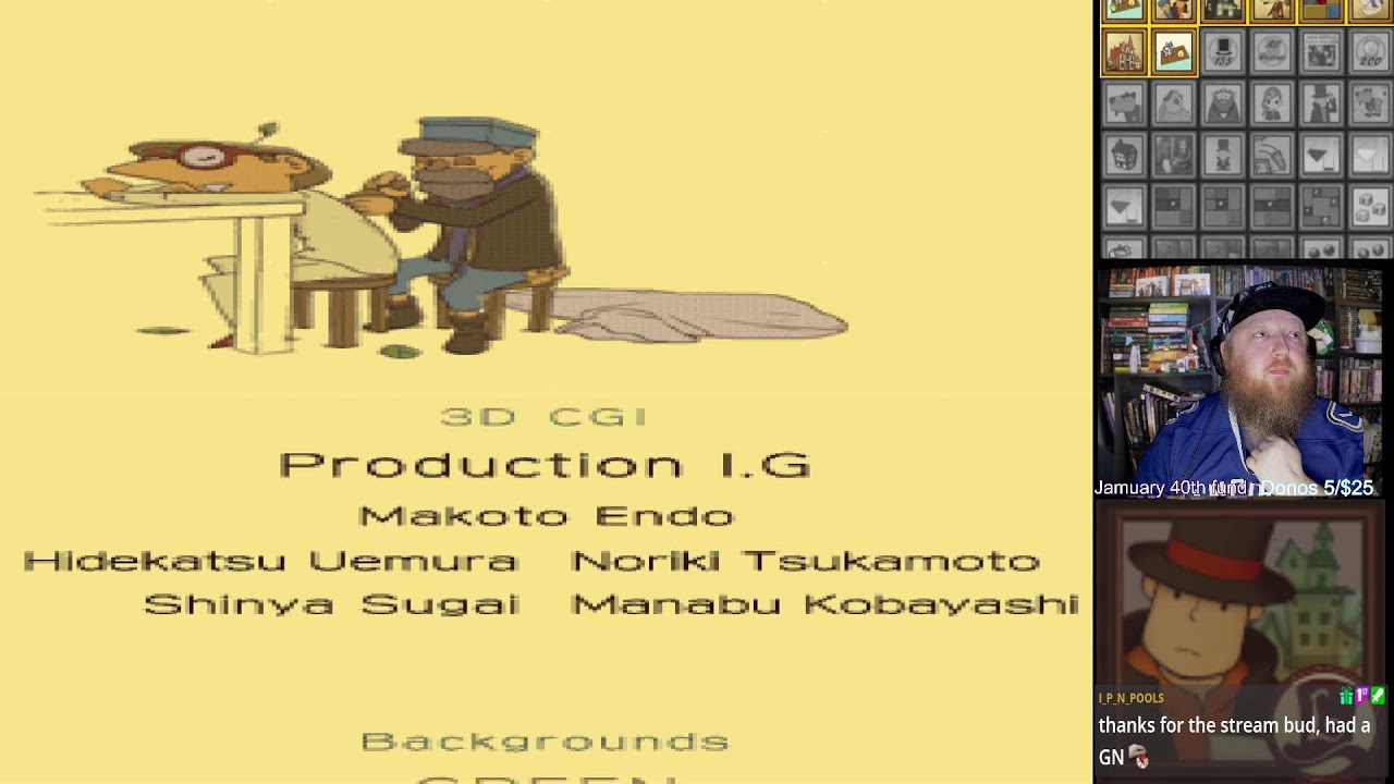 (Jamuary 13/39) Cheevomon League today, Professor Layton Finale! https://www.twitch.tv/dook_silver