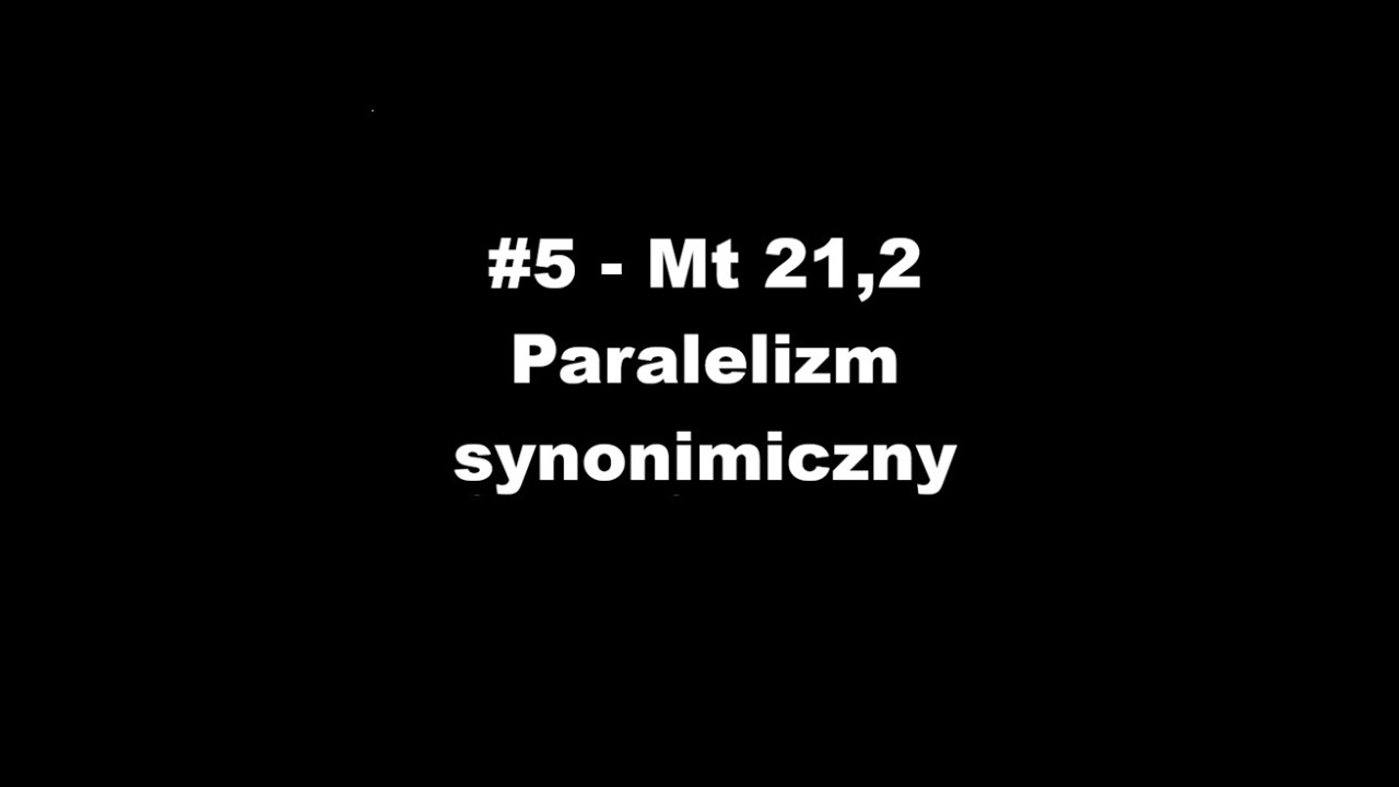 Paralelizm synonimiczny