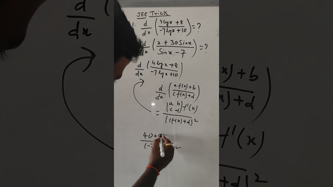 JEE DERIVATIVES TRICK | Solution in just few seconds | DIFFERENTIATION SHORTCUT #jeetricks #jee
