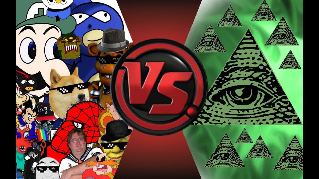 MLG и YOUTUBE: POOP против ILLUMINATI! ФИНАЛЬНАЯ ПОЕДИНКА! Cartoon Fight Club, эпизод 33