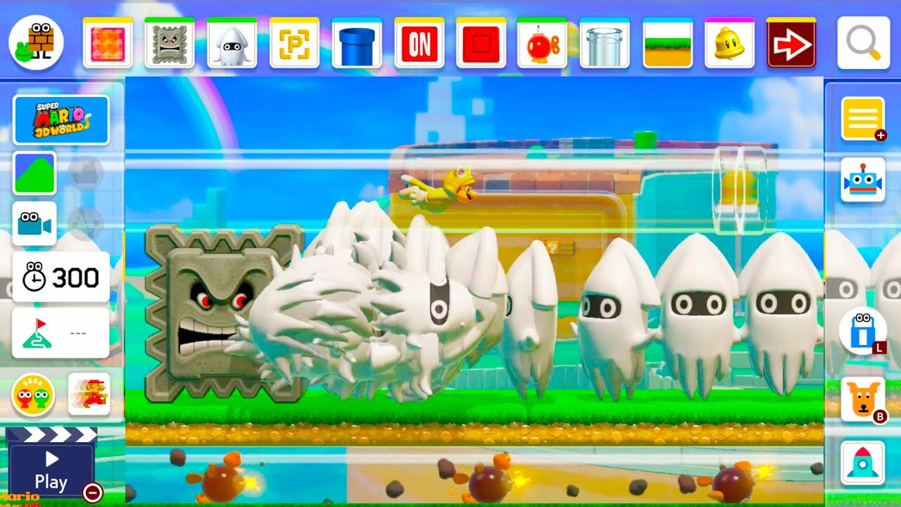 Super Mario Maker 2 - Course Maker | Super Mario 3D World (Bloopers Attack)