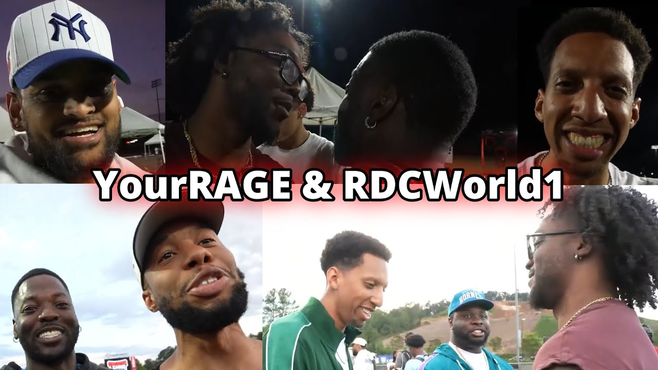 All YourRAGE & RDC Moments at the Creator League Flag Football Game