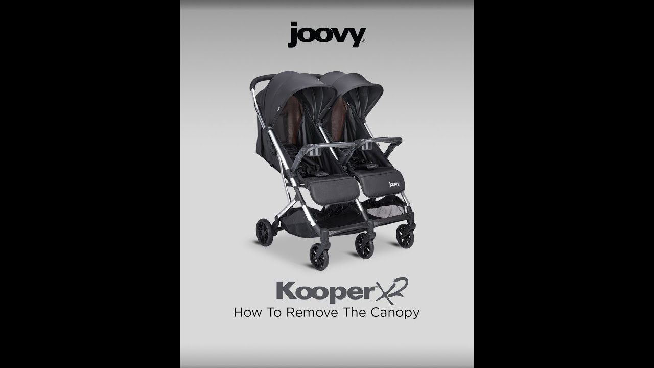 How To Remove the Canopy on your KooperX2 Lightweight Compact Double Stroller with Trays