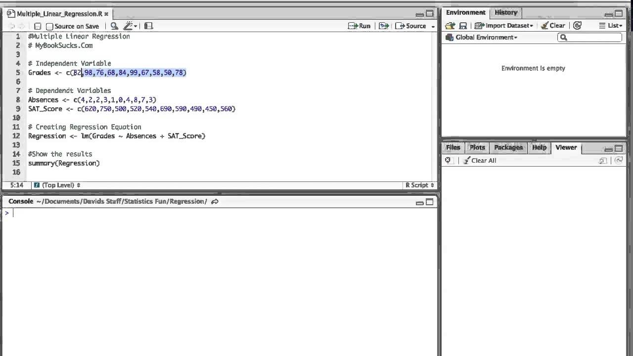 Multiple Linear Regression Using R