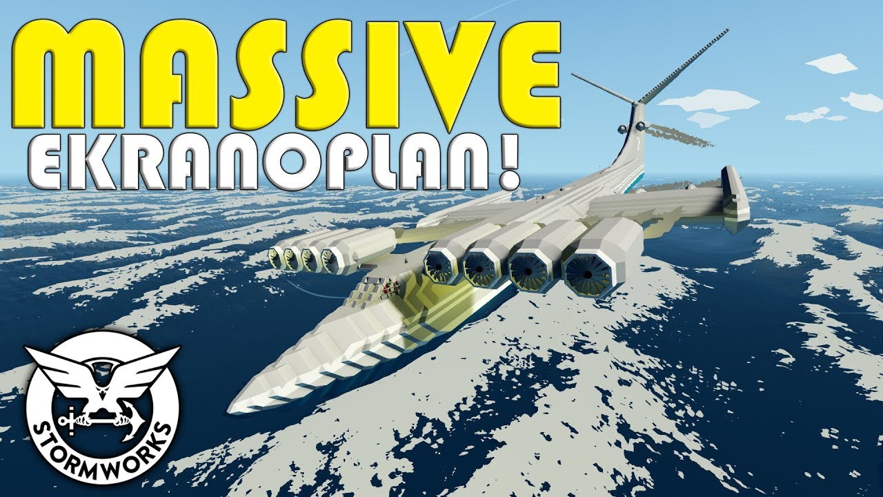 Giant Ekranoplan VS Megs!?  -  Stormworks Gameplay