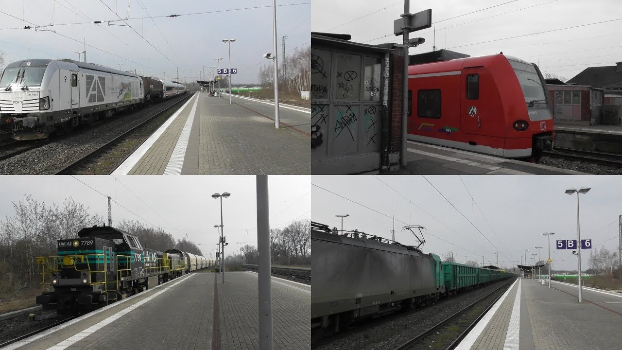 Bahnverkehr im Bahnhof Viersen mit Vectron DE, ET425,FLIRT 1&3, LINEAS und Br 186,189,294