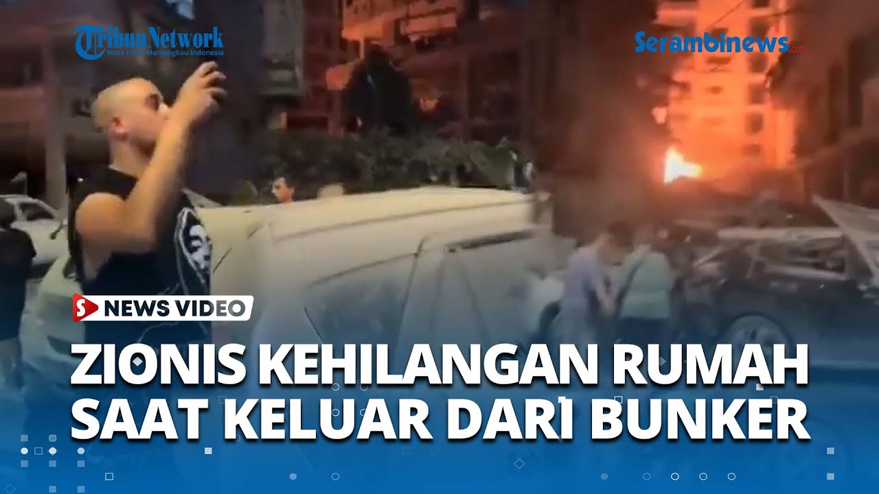Zionis Kehilangan Rumah saat Keluar dari Bunker, Kota Tel Aviv Rusak Parah Bak Jalur Gaza