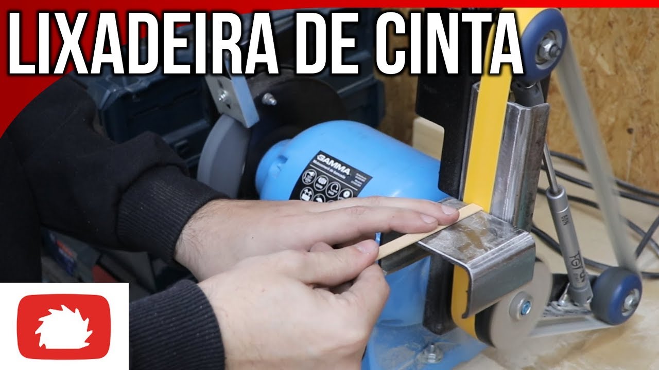 Como fazer Lixadeira de cinta  com esmeril | Na Oficina S05E28