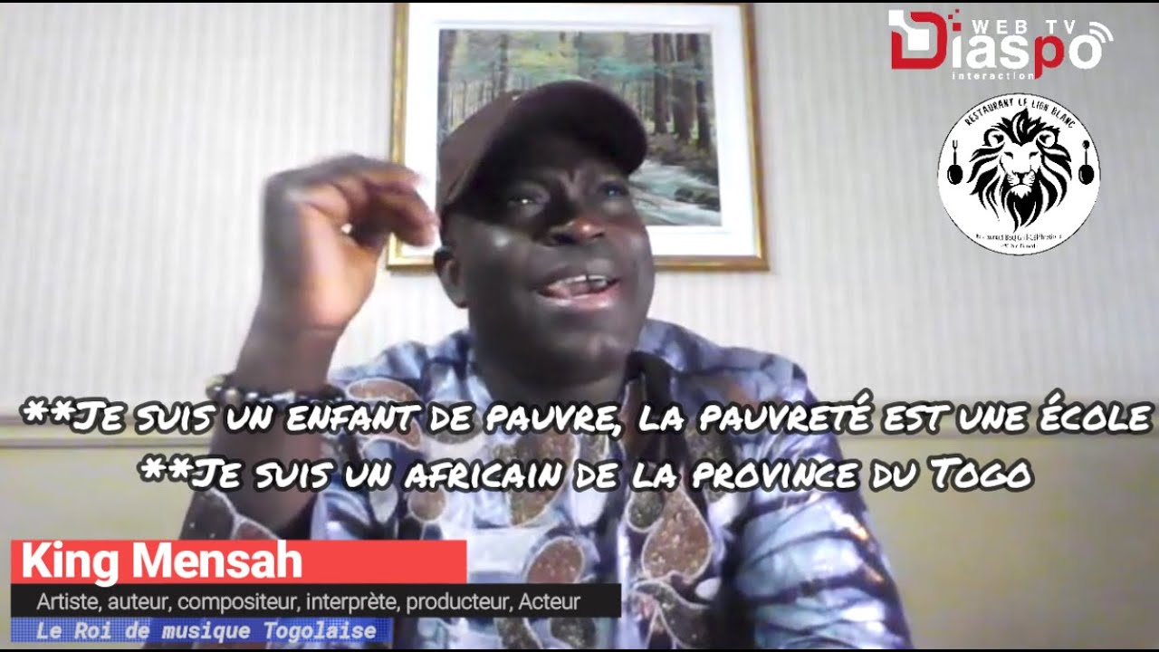 KING MENSAH AU CANADA  La pauvreté est une école et Dieu n'est pas dans une église