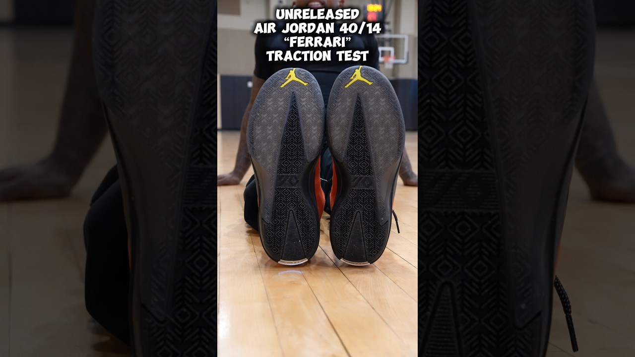 Unreleased Air Jordan 40/14 &ldquo;Ferrari&rdquo; Traction Test