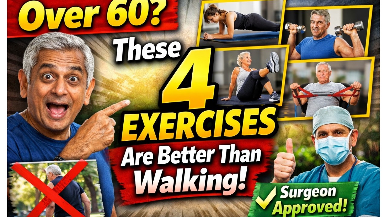 Over 60? These 4 Exercises Are Better Than Walking — Surgeon Approved! | Senior Health Tips...