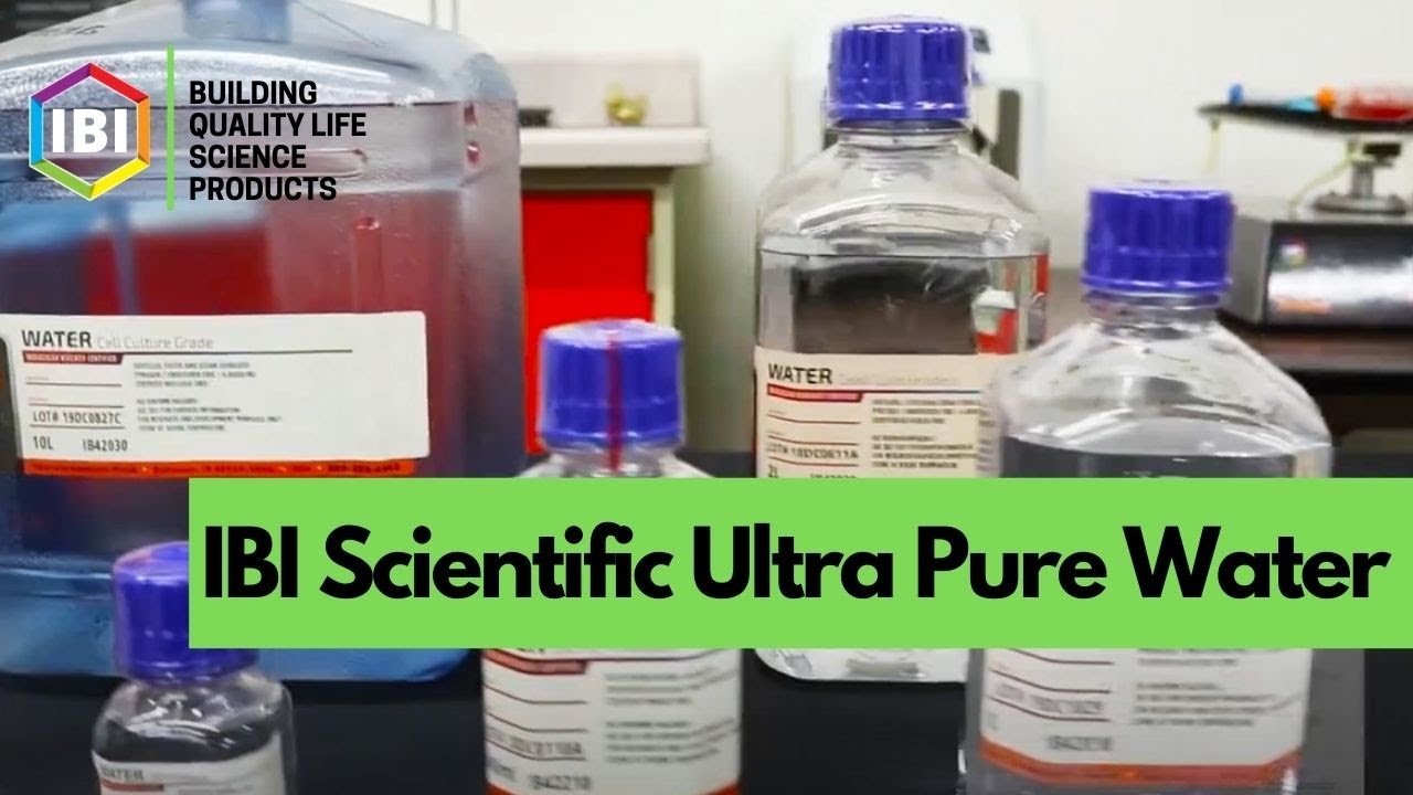 Ultra Pure Water | 100% reusable and recyclable bottles | IBI Scientific