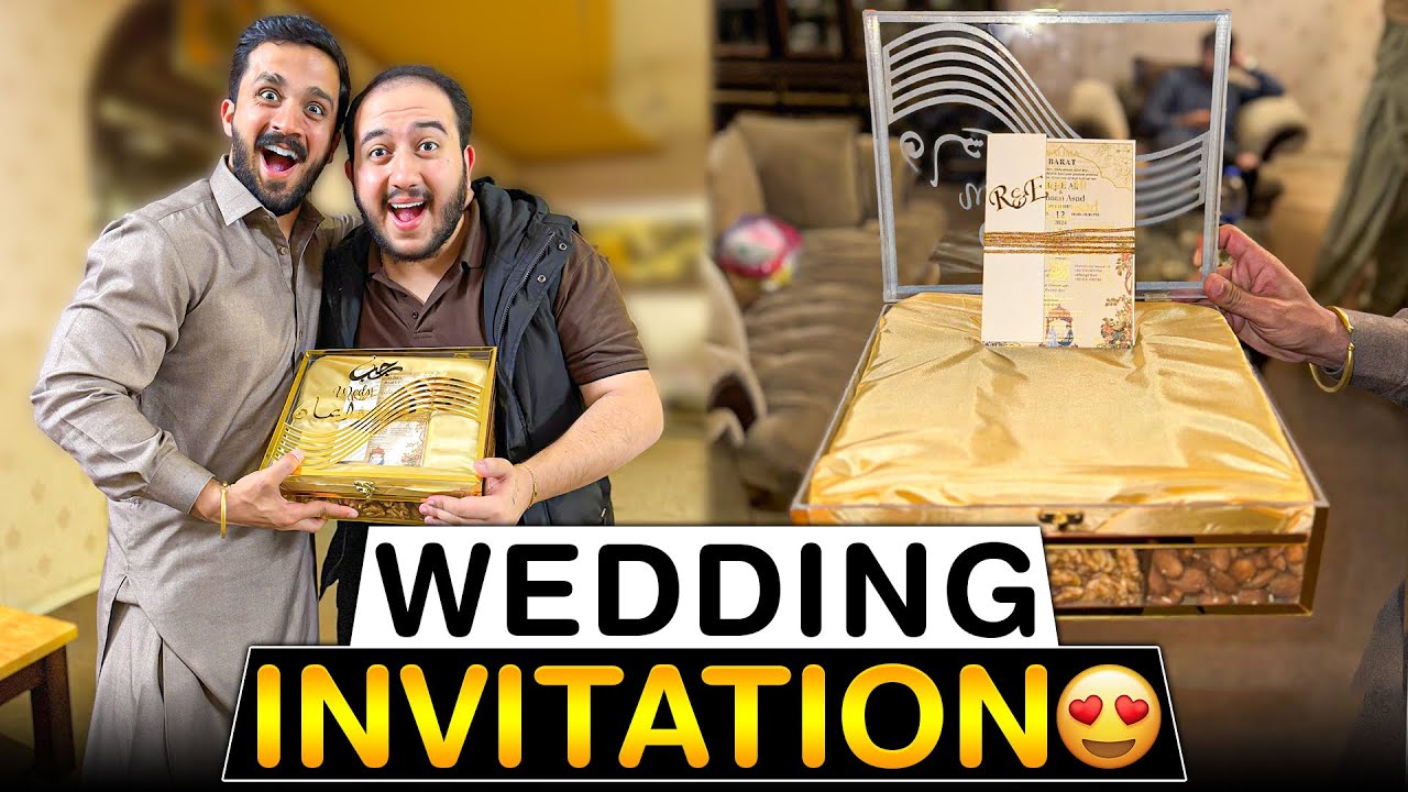 Finally Rajab ki shadi ka invitation card agya😍| most awaited wedding🤩