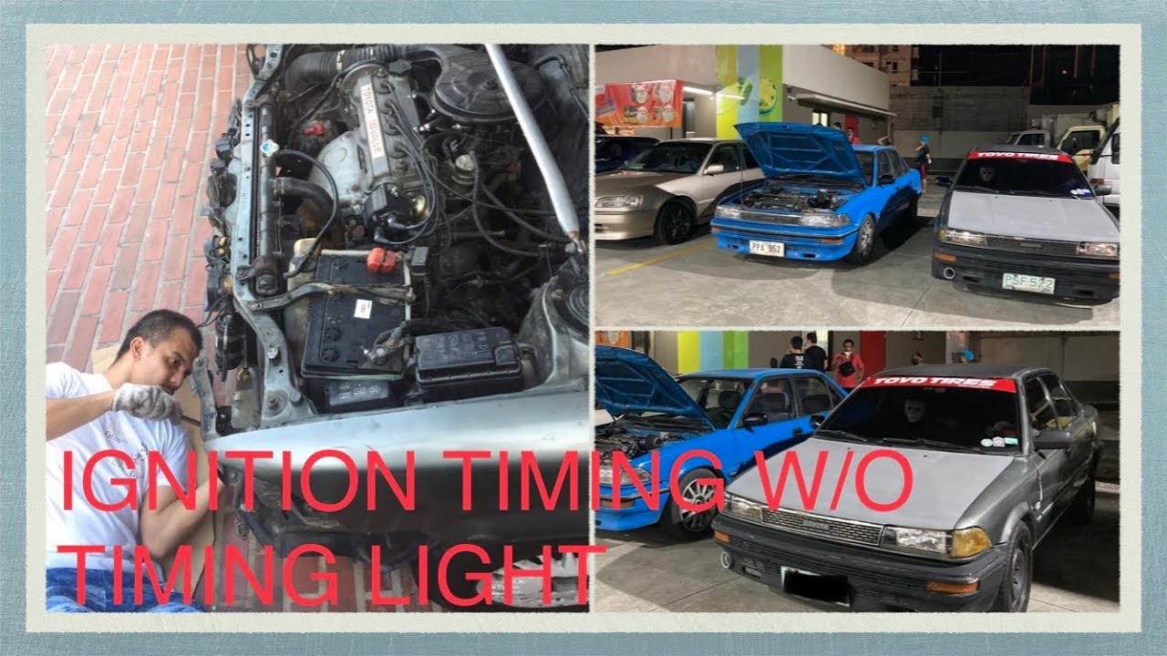 COROLLA 4AF IGNITION TIMING WITHOUT TIMING LIGHT #toyotacorolla #ae92 #diy