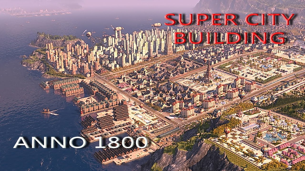 Anno 1800  First Time Building Crown Falls - Super Map Timelapse