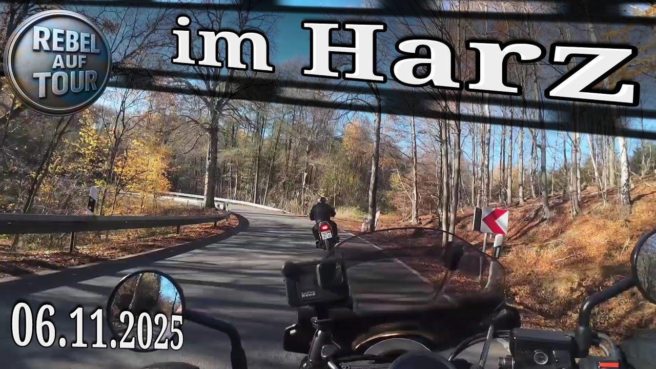 🍁 Verlassene Straßen...🏍 mit dem Moped i. Harz🌲