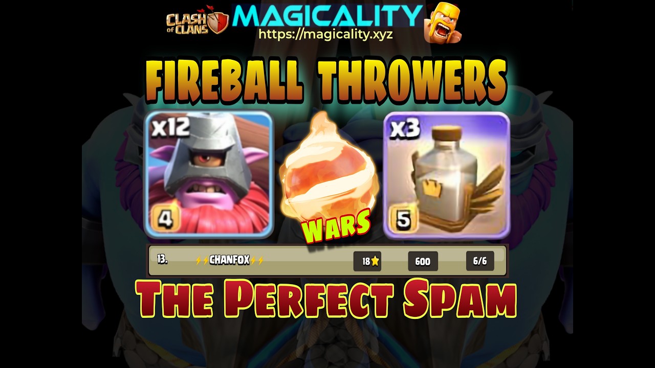 TH18 FIREBALL THROWERS + DUKE (#8) #chanfox #CWL #coc #supercell #clashofclans #magicality #MVP #fyp