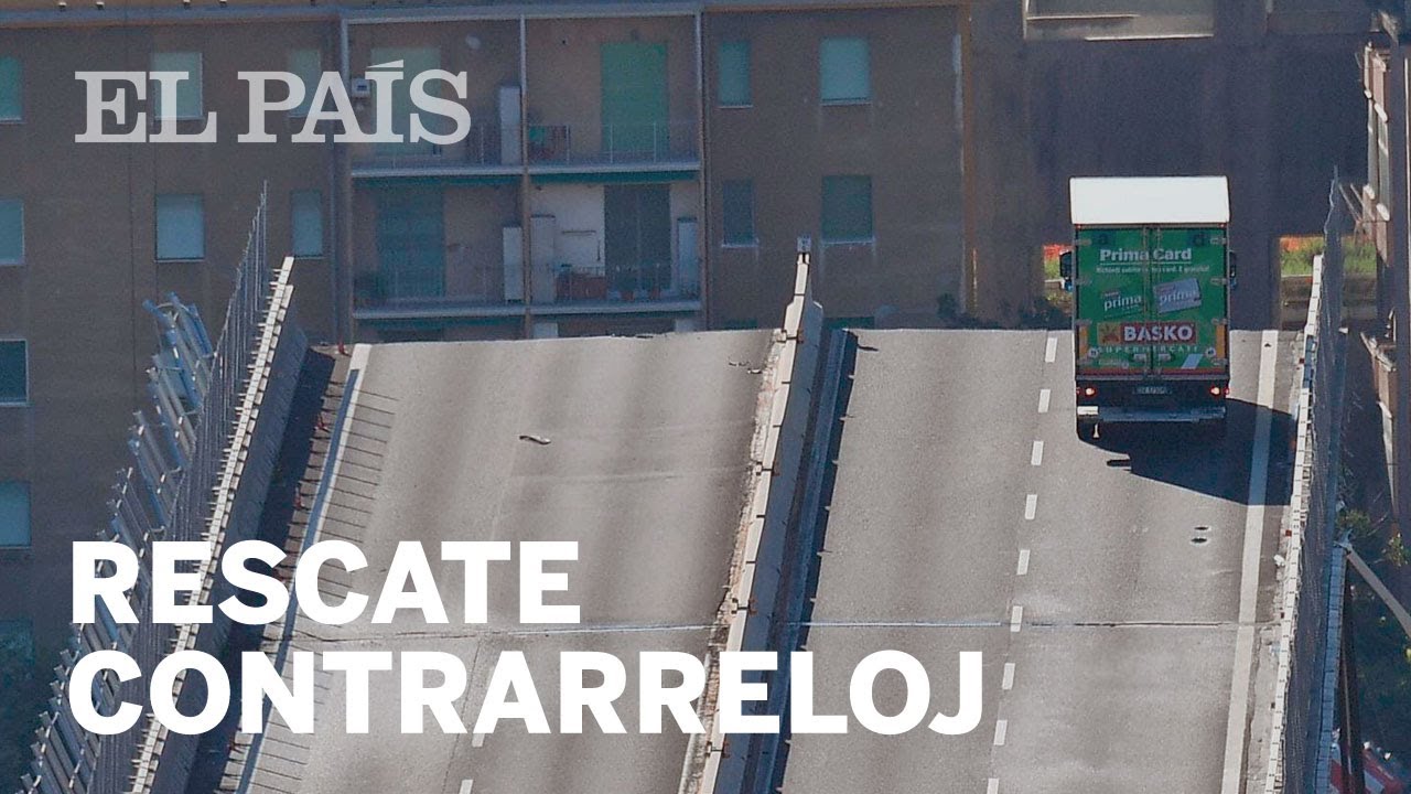 GÉNOVA | Continúa el rescate en los escombros del puente derrumbado
